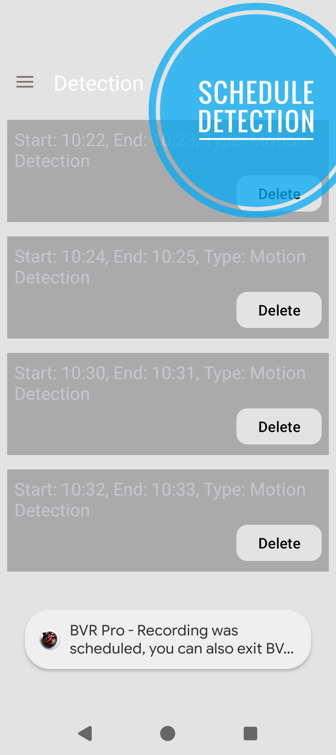 Background Video Recorder Pro screenshot