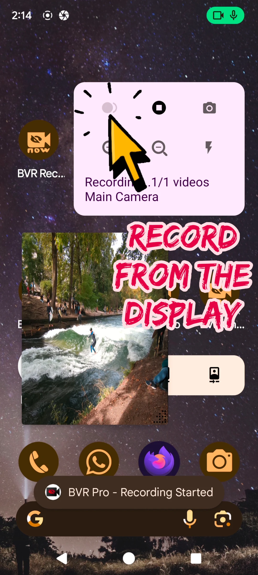 Background Video Recorder Pro screenshot